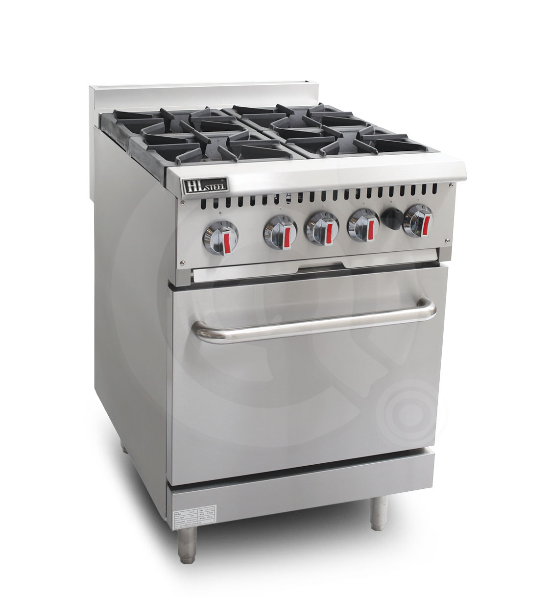  4 Open Burner With Oven